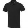 Emerald short sleeve unisex Aware(tm) recycled polo, Solid black