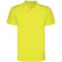 Monzha short sleeve men's sports polo, Fluor Yellow