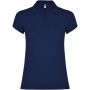 Star short sleeve women's polo, Navy Blue