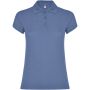 Star short sleeve women's polo, Riviera Blue