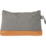 Poly canvas toiletbag, with zipper., orange (7727-07)
