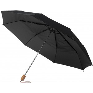 Polyester (190T) umbrella Janelle, black (Foldable umbrellas)