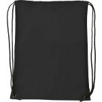 Polyester (210D) drawstring backpack Steffi, black (7097-01)