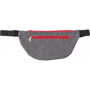 Polyester (300D) waist bag Vito, red (Waist bags)