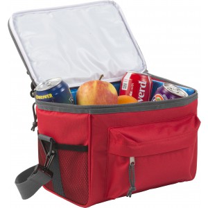 Polyester (600D) cooler bag Joey, red (Cooler bags)