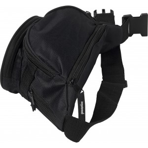 Polyester (600D) waist bag Amari, black (Waist bags)