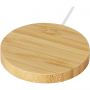 Atra 10W bamboo magnetic wireless charging pad, Beige