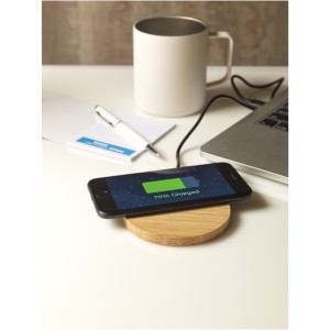 Essence wireless charging pad, Bamboo, Brown (Powerbanks)