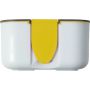 PP and silicone lunchbox, yellow