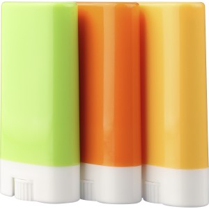 PP sunscreen stick, orange