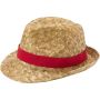 Pricus straw hat, Red, Natural