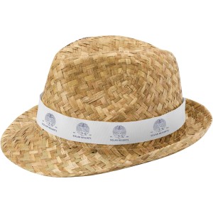 Pricus straw hat, White, Natural (Hats)