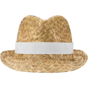 Pricus straw hat, White, Natural (Hats)