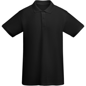 Prince organic cotton short sleeve men's polo, Black