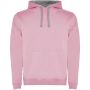 Urban men's hoodie, Light pink, Marl Grey