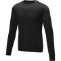 Zenon men's crewneck sweater, Solid black