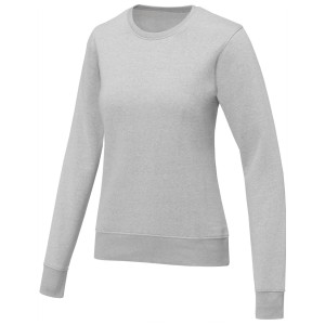 Zenon women?s crewneck sweater, Heather grey (Pullovers)