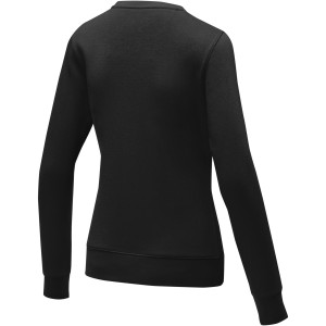 Zenon women's crewneck sweater, Solid black (Pullovers)