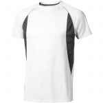 Quebec short sleeve men's cool fit t-shirt, White,Anthracite (3901501)