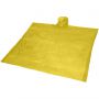 Ziva disposable rain poncho with storage pouch, Yellow