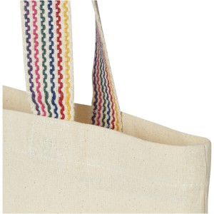 Rainbow 180 g/m2 recycled cotton tote bag 5L, Natural (cotton bag)