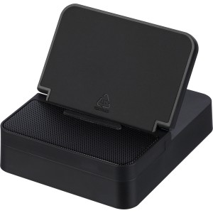 Recycled ABS 3-in-1 wireless charger Elias, black
