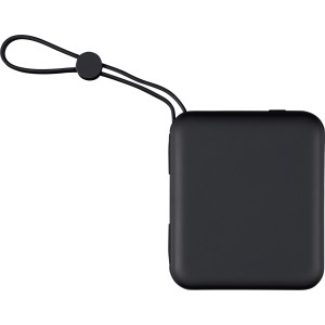 Recycled ABS powerbank Jona, black