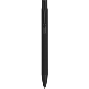 Recycled aluminium ballpen Gladys, black (Metallic pen)