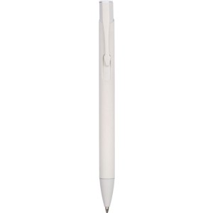 Recycled aluminium ballpen Gladys, white (Metallic pen)