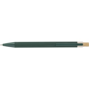Recycled aluminium ballpen Kira, green