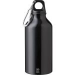 Recycled aluminium bottle (400 ml) Myles, black (1015120-01)