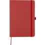 Recycled biowaste and carton notebook A5 Gertrud, red