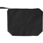 Recycled cotton cosmetic bag (180 gsm) Cressida, Black (1039472-01)