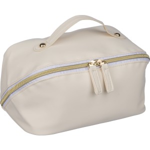 Recycled PU toilet bag Alon, beige