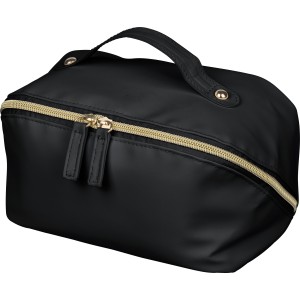 Recycled PU toilet bag Alon, black