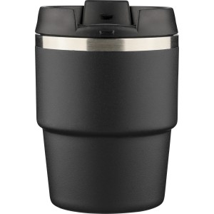 Recycled stainless steel double-walled mug (175 ml) Oli, bla