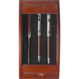 Rosewood writing set Paulette, brown (Pen sets)