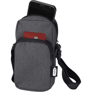 Ross GRS recycled phone pouch, Heather Charcoal (Office desk equipment)