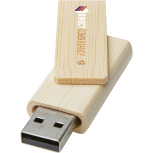 Rotate 16GB bamboo USB flash drive, Beige (Pendrives)