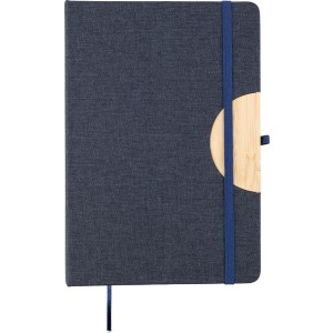 rPET (300D) notebook A5 Ernst, blue (Notebooks)