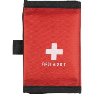 rPET (600D) polyester first aid pouch Kairo, red