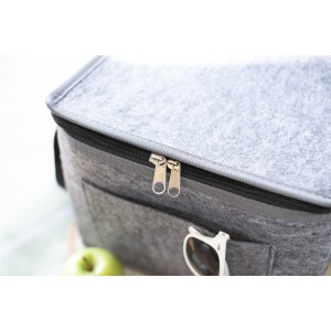 RPET felt cooler bag Mason, grey (Cooler bags)