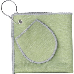 rPET golf towel Idris, light green (Towels)