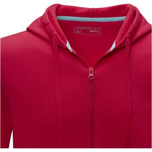 Ruby men's GOTS organic GRS recycled full zip hoodie, Red (Pullovers)