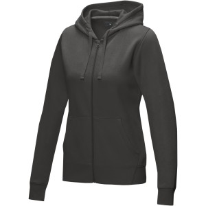 Ruby women's GOTS organic GRS recycled full zip hoodie, Storm grey (Pullovers)