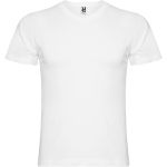 Samoyedo short sleeve men's v-neck t-shirt, White (R65031Z)