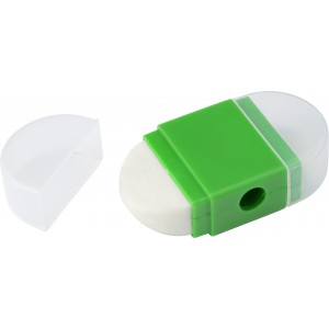 PS pencil sharpener and eraser Pauline, light green (Office desk equipment)