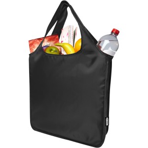 Ash RPET large tote bag, Solid black (Shopping bags)
