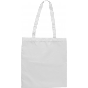 RPET polyester (190T) shopping bag Anaya, white (Shopping bags)
