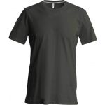 SHORT-SLEEVED CREW NECK T-SHIRT, Dark Khaki (KA356DKH)